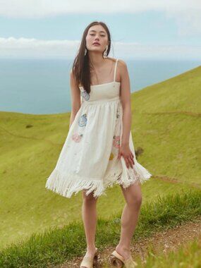 Eddy Gavin Beaded Embroidered Mini Dress